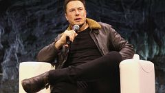 Image: Elon Musk speaks onstage at "Elon Musk Answers Your Questions!" duri