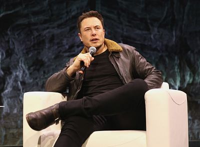 Elon Musk answers questions during SXSW at ACL Live on March 11, 2018, in Austin, Texas.