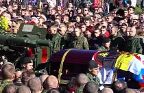 Rusya yanlısı ayrılıkçı komutanın cenazesine büyük katılım