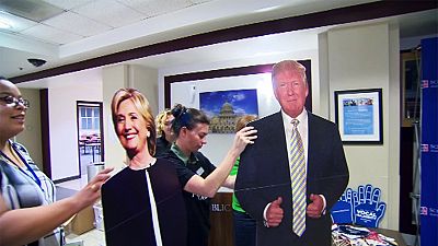 A Washington, ambiance rieuse et festive autour du dernier débat Clinton/Trump
