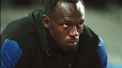 Usain Bolt salta da pista para o grande ecrã