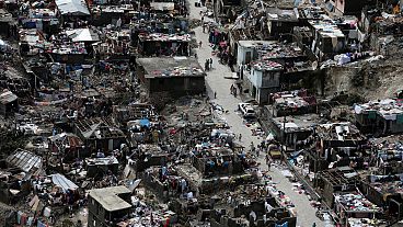 تصاویر هوایی از تخریب های ناشی از توفان مَتیو در هائیتی