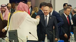 Russian President Vladimir Putin and Saudi Crown Prince Mohammed bin Salman