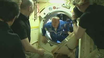 Latest US-Russian crew joins International Space Station