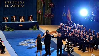 Spain's royalty on show for Asturias Awards