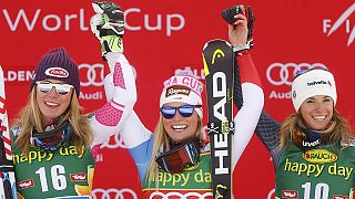 Defending champion Lara Gut wins World Cup opener in Soelden