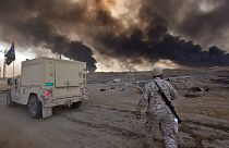 DAEŞ'in yaktığı sülfür santralinin zehirli dumanı yüzlerce sivili etkiledi