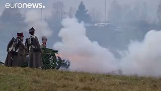 Miles de personas recrean una batalla napoleónica en Rusia