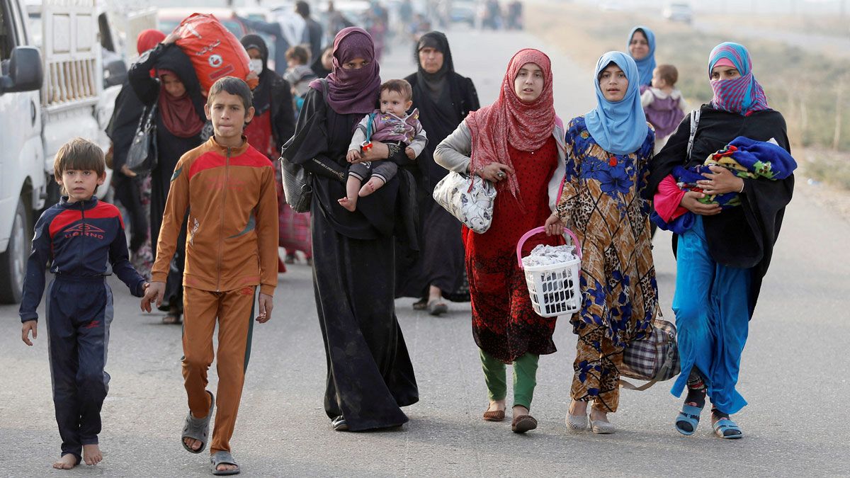 Akik egy észak-iraki "sürgősségi menekülttáborban" leltek menedékre