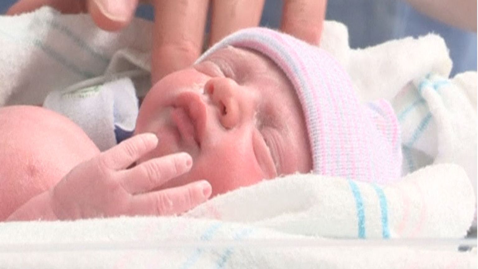 Miracle baby Lynlee who was born twice after life-saving surgery
