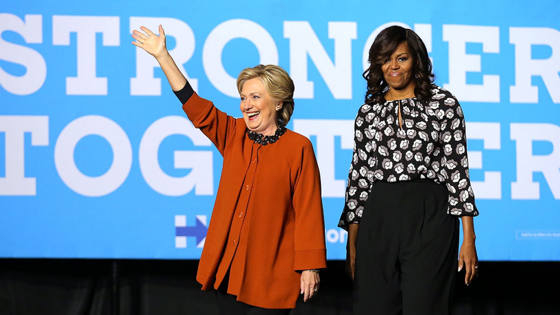 US: Michelle Obama hits campaign trail with Clinton for first time ...