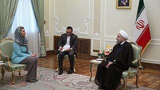 دیدار فدریکا موگرینی در تهران با روحانی و ظریف درباره بحران سوریه