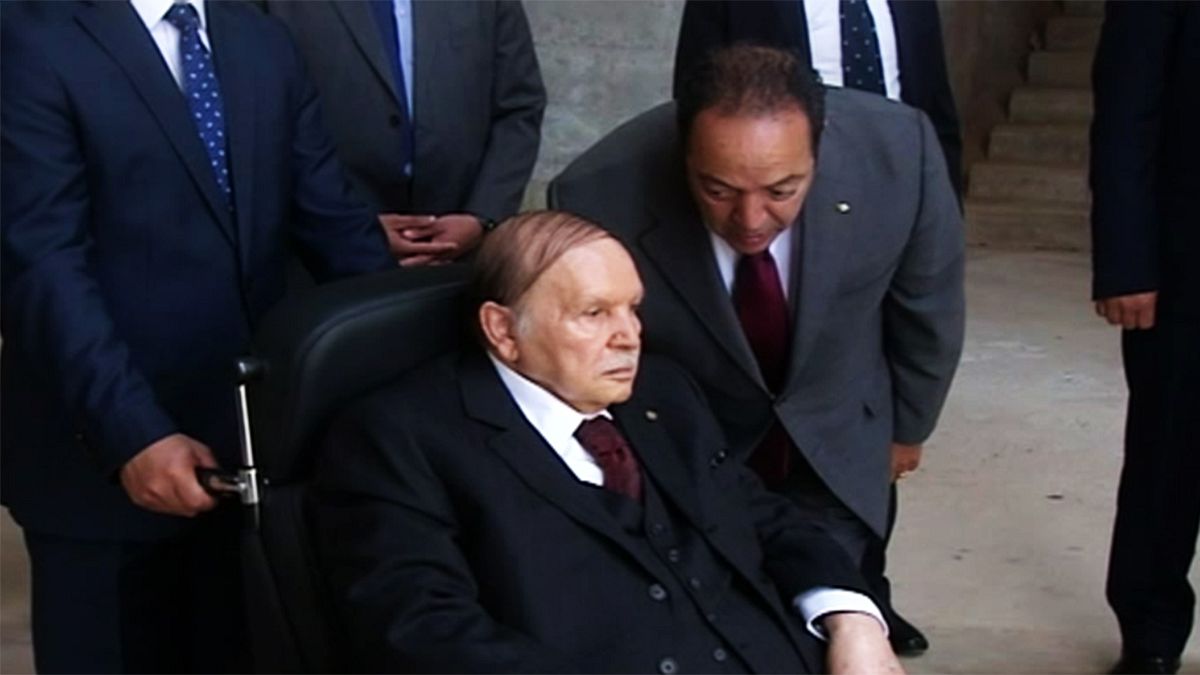 Algerian president makes rare public appearance