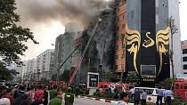 آتش سوزی در سالن کارائوکه در هانوی جان حداقل ۱۳ نفر را ستاند
