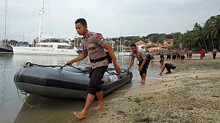 Boat sinks carrying Indonesian migrant workers home from Malaysia