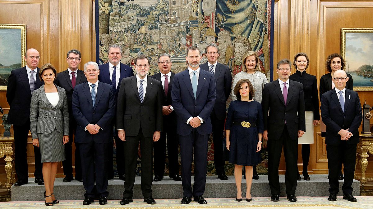 Rajoys Minister leisten Amtseid in Madrid