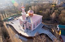 Sovyetlerin yıktığı camiyi Türkiye yeniden inşa etti