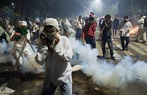 Mass rally against Jakarta's governor turns violent