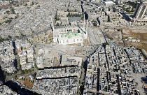 Drónfelvétel az aleppói pusztításról