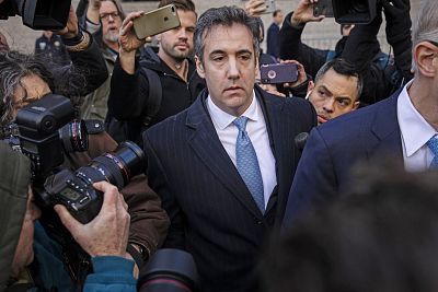 Michael Cohen, former personal attorney to President Donald Trump, exits federal court on Nov. 29, 2018 in New York.