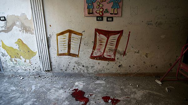 Детский сад попал под обстрел под Дамаском Детский сад попал под обстрел под Дамаском