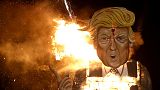 اضرام النار في دونالد ترامب خلال احتفالات "بونفاير نايت"  السنوية