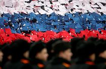 Moskova'da askeri geçiş töreni