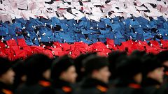 Militärmarsch in Moskau