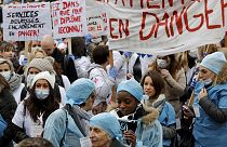 French nurses stage nationwide protests