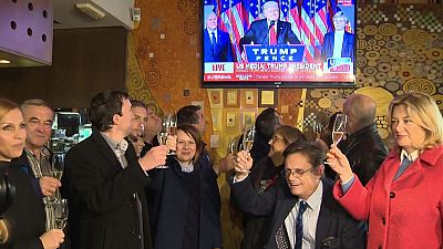 В Словении, в родном городе Меланьи Трамп празднует победу