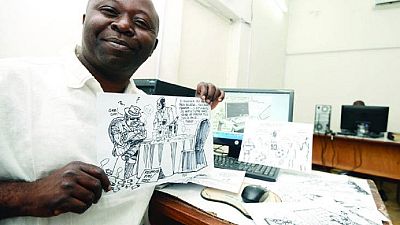 DRC's popular cartoonist Tembo Kashauri mirroring his society