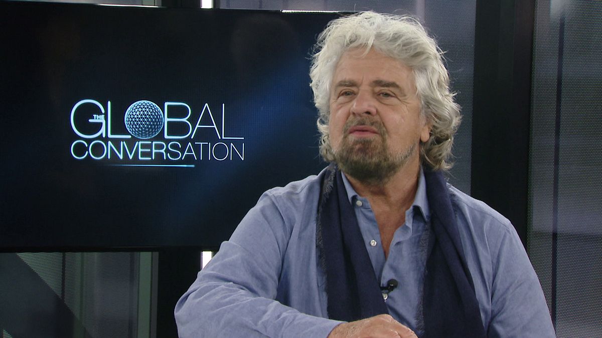 Beppe Grillo a Euronews: i "dilettanti" si stanno prendendo il mondo