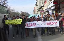 Σερβία: Διαμαρτυρία μεταναστών για τα κλειστά σύνορα