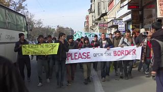 In Serbien demonstrieren Migranten für Einlass in die EU
