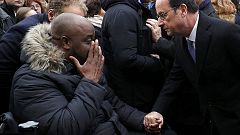 Jahrestag der Terroranschläge von Paris - stilles Gedenken