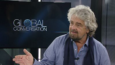 'Political amateurs are conquering the world,' Beppe Grillo tells euronews