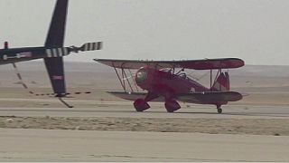 Vintage biplanes stop over in Egypt in unprecedented Greece-South Africa flight