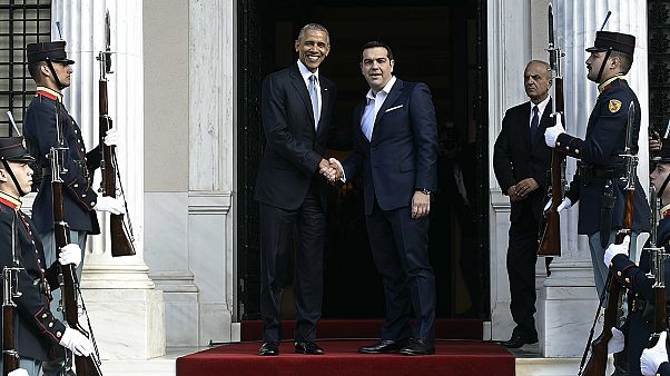 Barack Obama in Athens with the focus on Greek debt relief Barack Obama in Athens with the focus on Greek debt relief