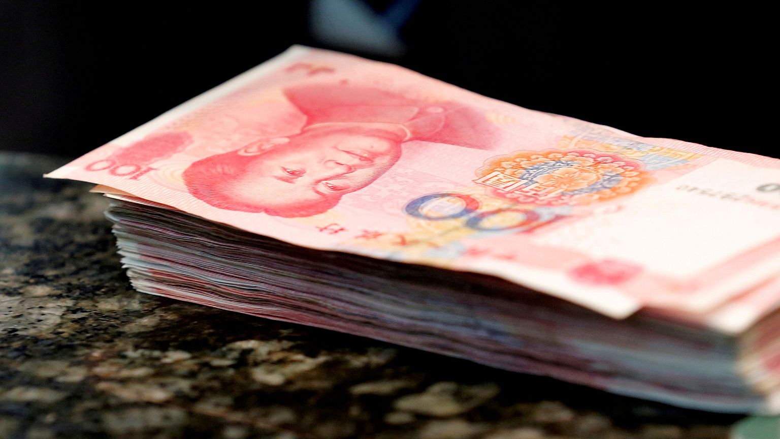 China's yuan at 8-year low against the US dollar