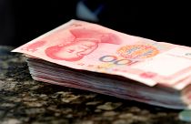 China's yuan at 8-year low against the US dollar