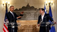 Obama urges debt relief for Greece