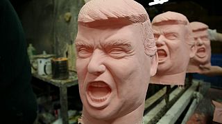 Máscaras de goma de Donald Trump