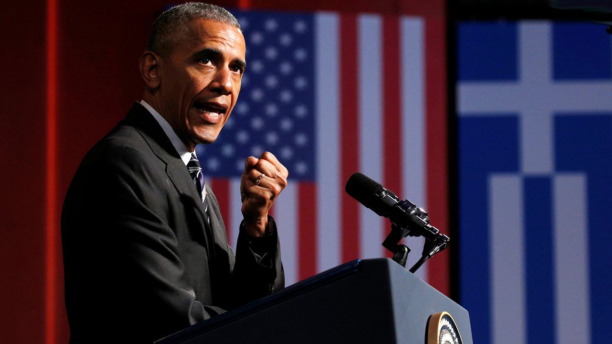 Es eult in Athen: Obama spricht in Abschiedsrede über Demokratie