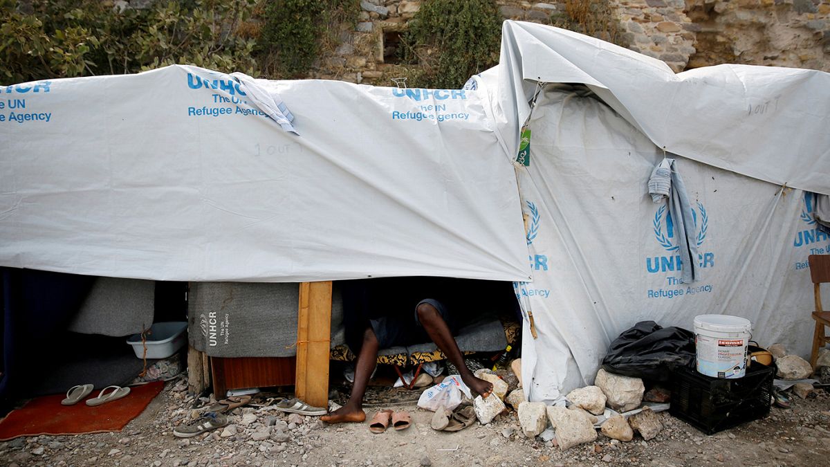 درگیری پناهجویان ساکن جزیره ای در یونان با پلیس