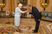 Presidente Marcelo fez rir a rainha de Inglaterra