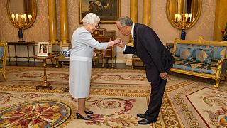 Presidente Marcelo fez rir a rainha de Inglaterra