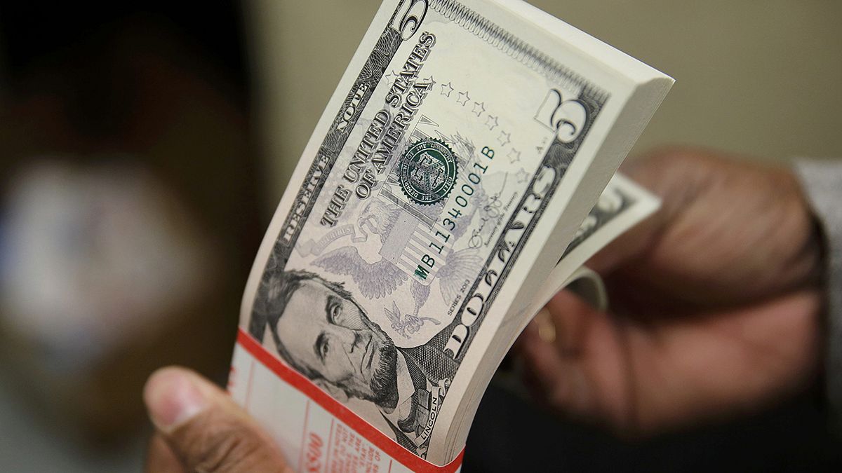 Dollar muscles ahead, strongest since 2003 against basket of currencies