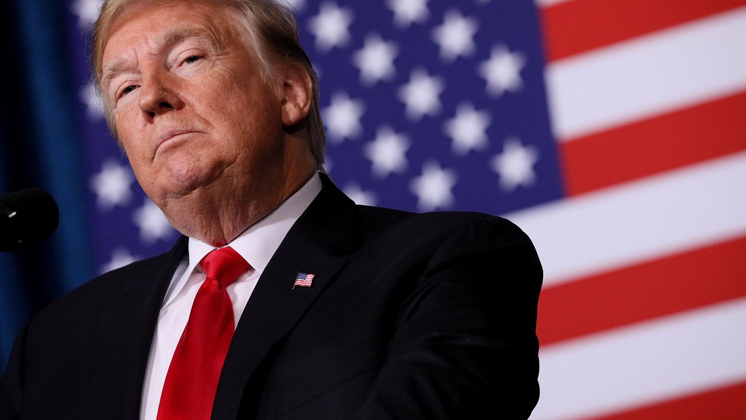 Image: U.S. President Trump addresses Project Safe Neighborhoods National C