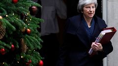 Image: Britain's Prime Minister Theresa May leaves 10 Downing Street, in Lo