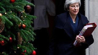 Image: Britain's Prime Minister Theresa May leaves 10 Downing Street, in Lo